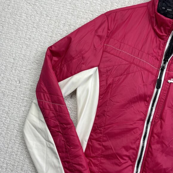 SWIX Quilted Jacket Wom M Pink Full Zip Insulated Lightweight Cross-country Ski - Picture 3 of 16